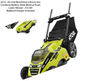 20 in. 40-Volt Brushless Lithium-Ion Cordless Battery Walk Behind Push Lawn Mower - 5.0 Ah Battery/Charger Included