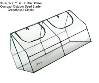36 in. W x 71 in. D Ultra Deluxe Compact Outdoor Seed Starter Greenhouse Cloche