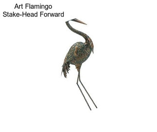 Art Flamingo Stake-Head Forward