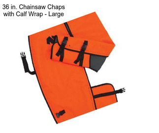 36 in. Chainsaw Chaps with Calf Wrap - Large