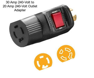 30 Amp 240-Volt to 20 Amp 240-Volt Outlet Adapter