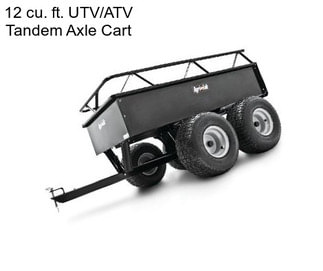 12 cu. ft. UTV/ATV Tandem Axle Cart