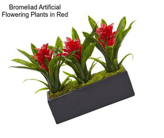 Bromeliad Artificial Flowering Plants in Red