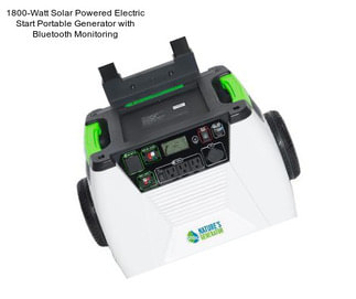 1800-Watt Solar Powered Electric Start Portable Generator with Bluetooth Monitoring