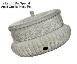 21.75 in. Dia Special Aged Granite Hose Pot