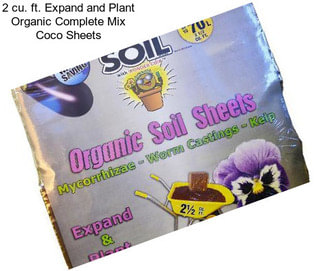 2 cu. ft. Expand and Plant Organic Complete Mix Coco Sheets