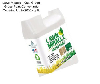 Lawn Miracle 1 Gal. Green Grass Paint Concentrate Covering Up to 2000 sq. ft.