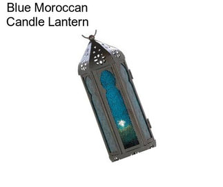 Blue Moroccan Candle Lantern