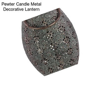 Pewter Candle Metal Decorative Lantern