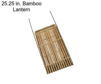 25.25 in. Bamboo Lantern