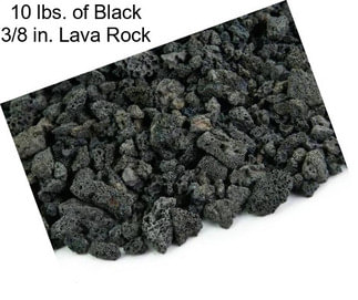 10 lbs. of Black 3/8 in. Lava Rock