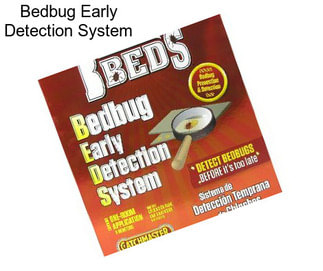 Bedbug Early Detection System