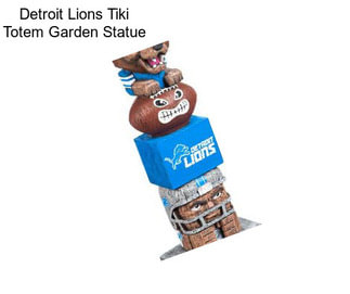 Detroit Lions Tiki Totem Garden Statue