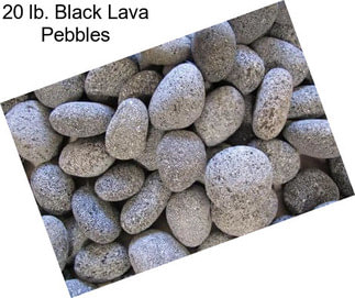 20 lb. Black Lava Pebbles