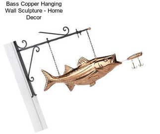 Bass Copper Hanging Wall Sculpture - Home Decor