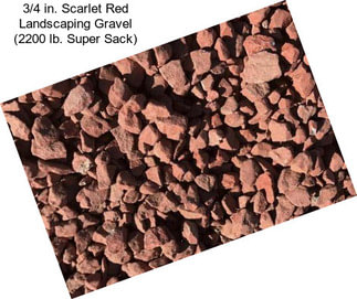 3/4 in. Scarlet Red Landscaping Gravel (2200 lb. Super Sack)