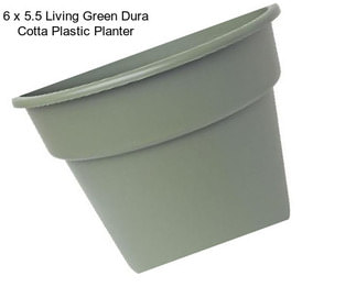 6 x 5.5 Living Green Dura Cotta Plastic Planter