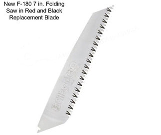 New F-180 7 in. Folding Saw in Red and Black Replacement Blade