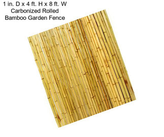 1 in. D x 4 ft. H x 8 ft. W Carbonized Rolled Bamboo Garden Fence