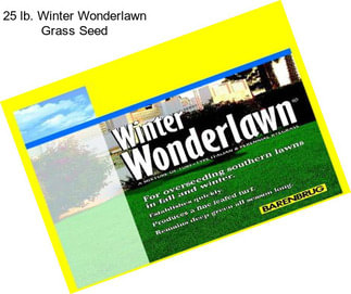 25 lb. Winter Wonderlawn Grass Seed