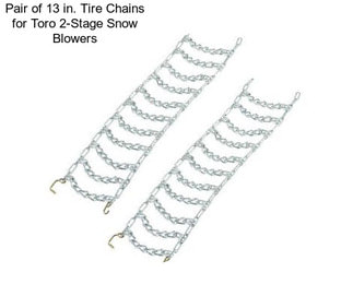 Pair of 13 in. Tire Chains for Toro 2-Stage Snow Blowers