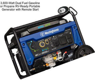 3,600-Watt Dual Fuel Gasoline or Propane RV-Ready Portable Generator with Remote Start