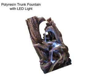 Polyresin Trunk Fountain with LED Light