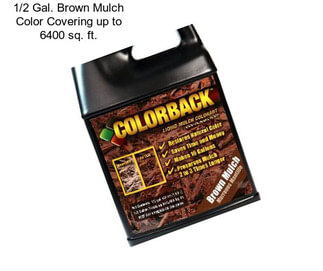 1/2 Gal. Brown Mulch Color Covering up to 6400 sq. ft.