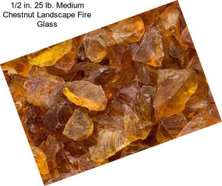 1/2 in. 25 lb. Medium Chestnut Landscape Fire Glass