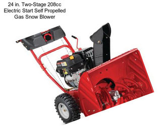 24 in. Two-Stage 208cc Electric Start Self Propelled Gas Snow Blower