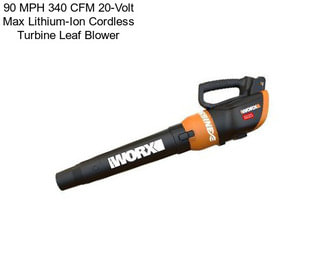 90 MPH 340 CFM 20-Volt Max Lithium-Ion Cordless Turbine Leaf Blower