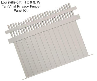 Louisville 6 ft. H x 8 ft. W Tan Vinyl Privacy Fence Panel Kit