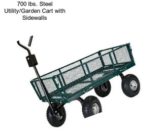 700 lbs. Steel Utility/Garden Cart with Sidewalls