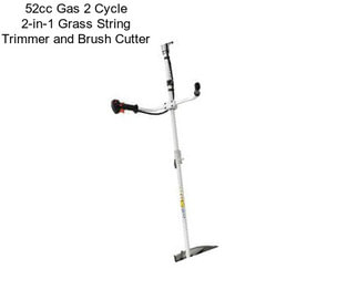 52cc Gas 2 Cycle 2-in-1 Grass String Trimmer and Brush Cutter