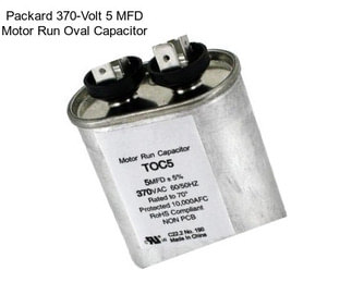 Packard 370-Volt 5 MFD Motor Run Oval Capacitor