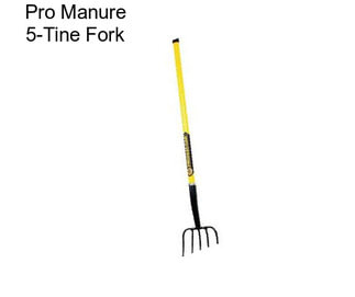 Pro Manure 5-Tine Fork