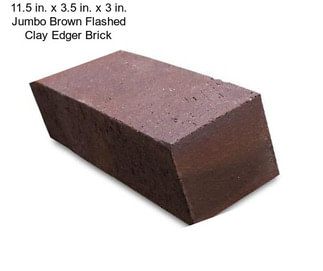 11.5 in. x 3.5 in. x 3 in. Jumbo Brown Flashed Clay Edger Brick