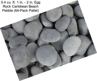 0.4 cu. ft. 1 in. - 2 in. Egg Rock Caribbean Beach Pebble (64-Pack Pallet)