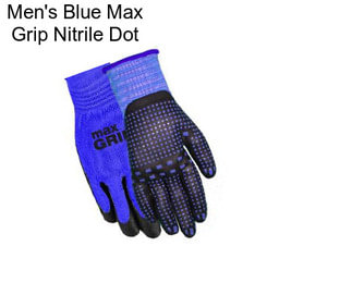 Men\'s Blue Max Grip Nitrile Dot