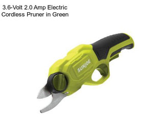 3.6-Volt 2.0 Amp Electric Cordless Pruner in Green