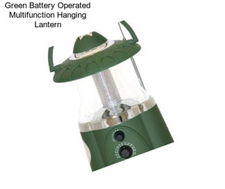 Green Battery Operated Multifunction Hanging Lantern