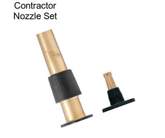 Contractor Nozzle Set