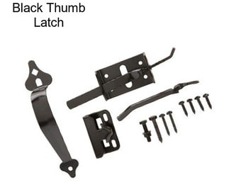 Black Thumb Latch