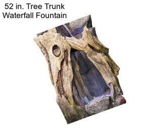 52 in. Tree Trunk Waterfall Fountain