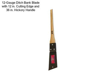 12-Gauge Ditch Bank Blade with 12 in. Cutting Edge and 36 in. Hickory Handle