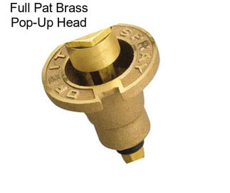 Full Pat Brass Pop-Up Head