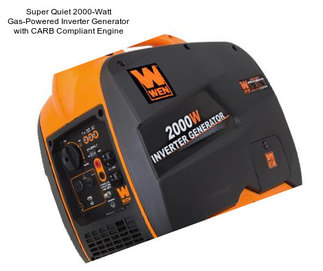 Super Quiet 2000-Watt Gas-Powered Inverter Generator with CARB Compliant Engine