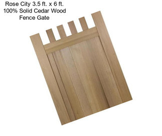 Rose City 3.5 ft. x 6 ft. 100% Solid Cedar Wood Fence Gate