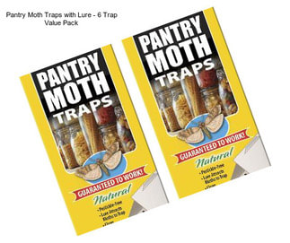 Pantry Moth Traps with Lure - 6 Trap Value Pack