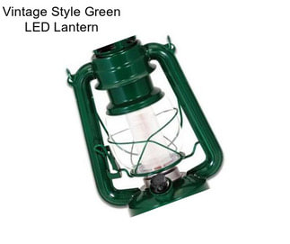 Vintage Style Green LED Lantern